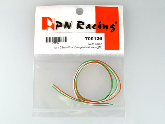 PN Racing Mini-Z Servo Wire (Orange/White/Green @1ft) #700126