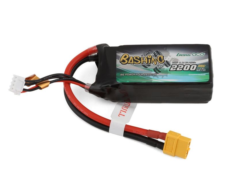 #GEA22003S35X6 Gens Ace 3S LiPo Battery 35C (11.1V/2200mAh) w/XT60
