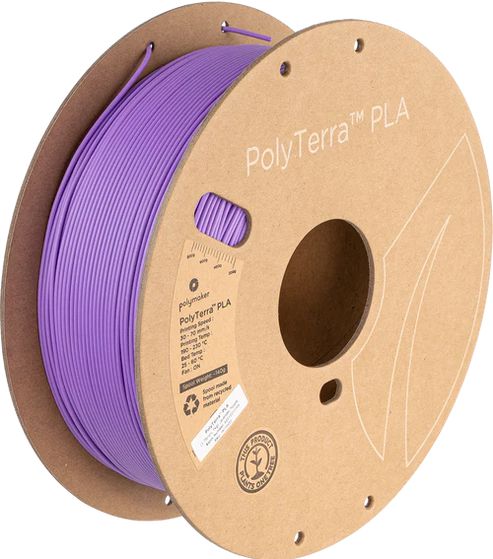#PM70852  Polymaker PolyTerra™ PLA (1kg) (1.75mm, Lavender Purple)