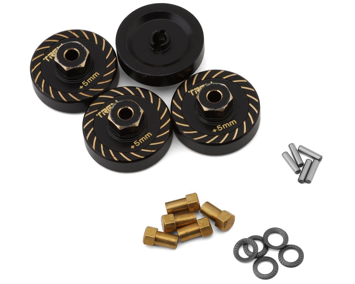 #X002YSWRGH Treal Hobby Axial SCX24 Type B Brass Extended Wheel Hubs (4) (+5mm)