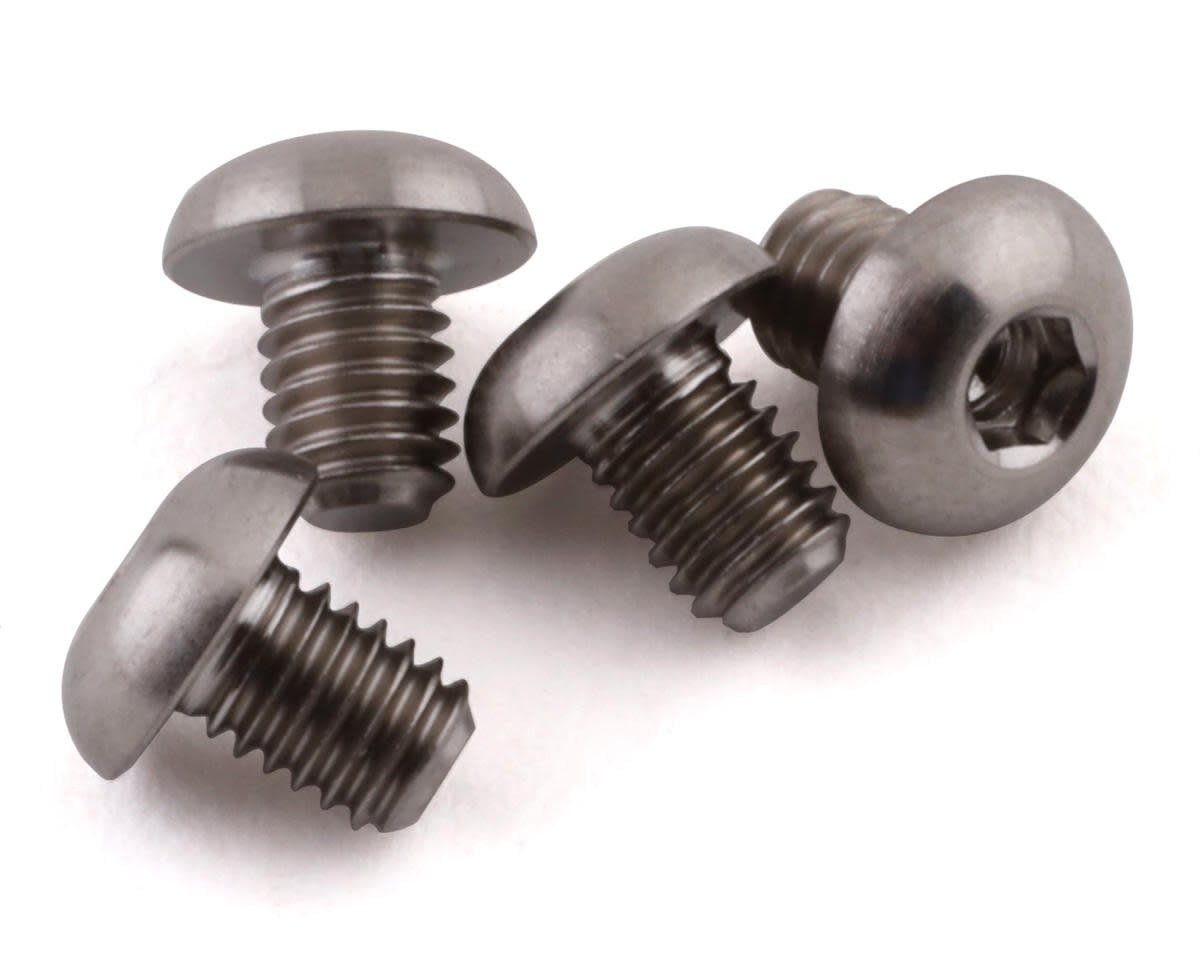 #PTK-T-5096 ProTek RC 3x4mm "Grade 5" Titanium Button Head Hex Screw (4)