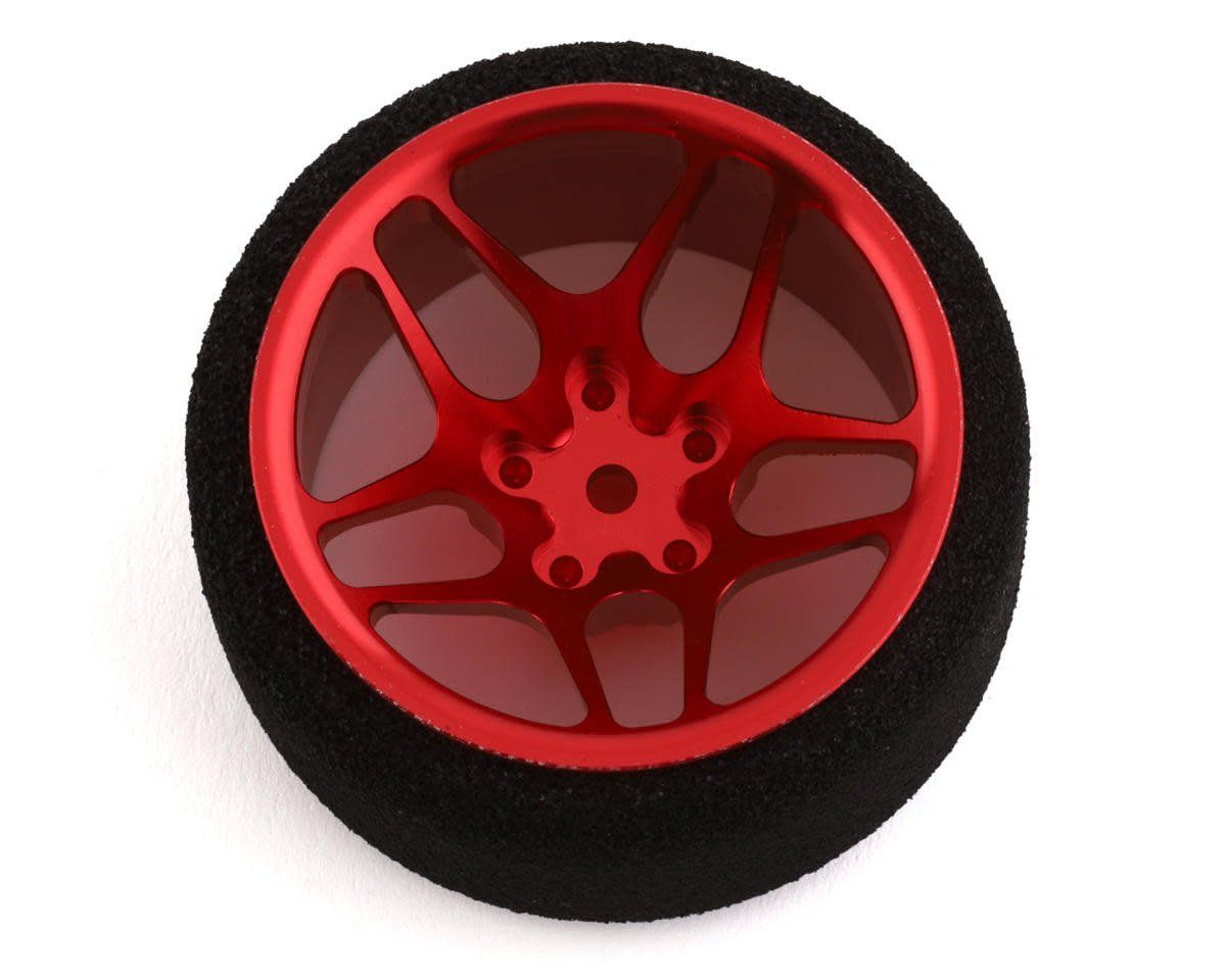 R-Design Sanwa M12/Flysky NB4 10-Spoke Ultrawide Steering Wheel (Red) #RDD7212