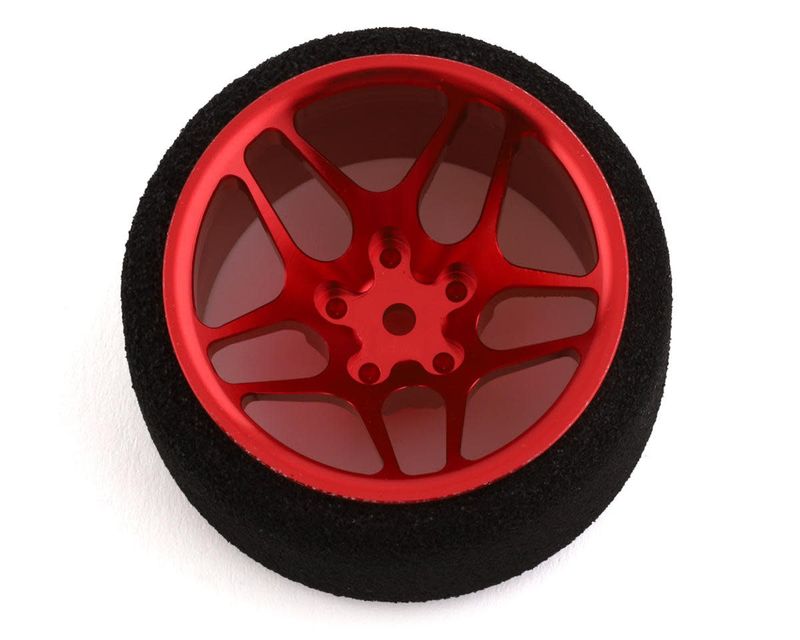 R-Design Sanwa M12/Flysky NB4 10-Spoke Ultrawide Steering Wheel (Red) #RDD7212