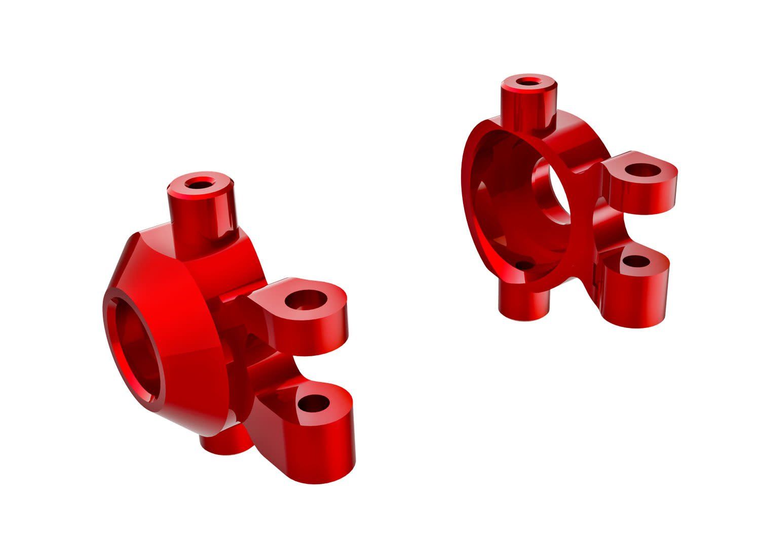 Traxxas TRX-4M Aluminum Steering Blocks (Red) (2) #9737-RED