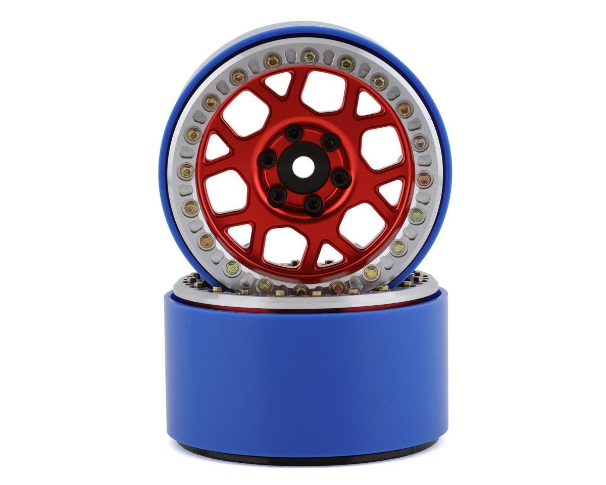 #SSD00565 SSD RC 2.2” Boxer PL Beadlock Wheels (Red) (2)