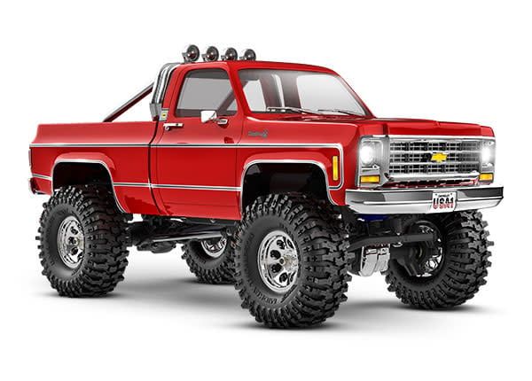 #97064-1-RED Traxxas TRX-4M 1/18 High Trail Edition Micro Rock Crawler w/Chevrolet K10 Body (Red) &amp; TQ 2.4GHz Radio