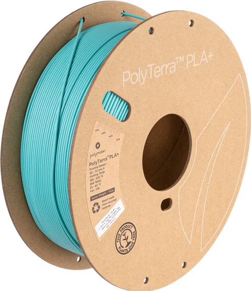 #PA05004 Polymaker PolyTerra™ PLA+ (1kg) (1.75mm, Polymaker Teal)