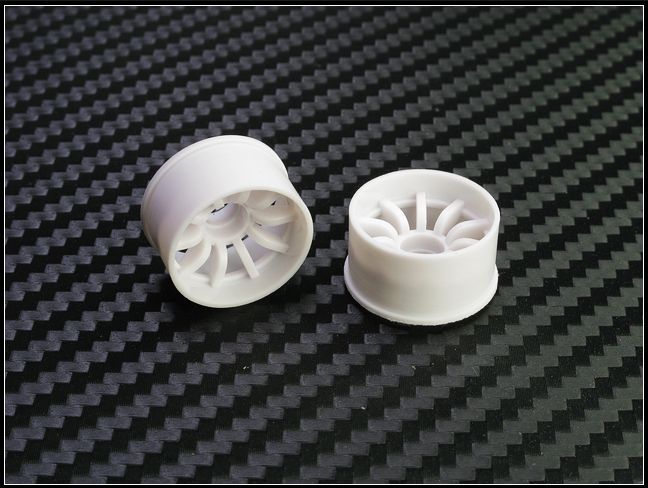 PN Racing Mini-Z 2WD Machine Cut 10-Spoke Rear Wheel R1 (White) #210WR1