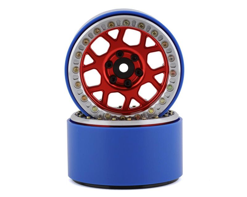 #SSD00565 SSD RC 2.2” Boxer PL Beadlock Wheels (Red) (2)