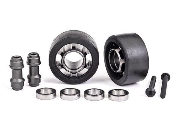 Traxxas X-Maxx/XRT Wheelie Bar Wheels (Dark Titanium-Anodized) #7775A