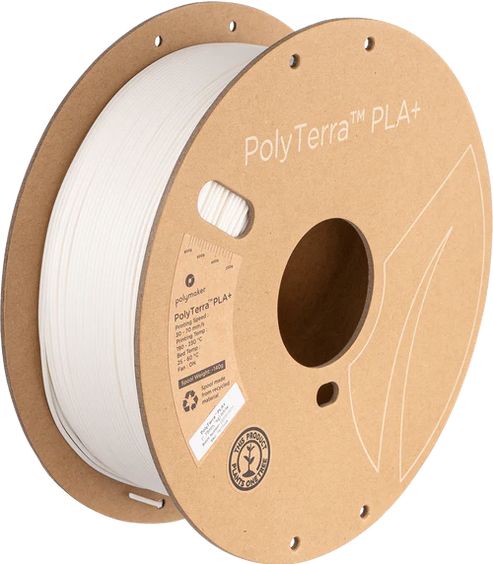 #PM70946  Polymaker PolyTerra™ PLA+ (1kg) (1.75mm, White)