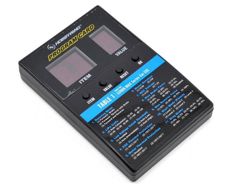 #30501003 Hobbywing LED ESC Program Card