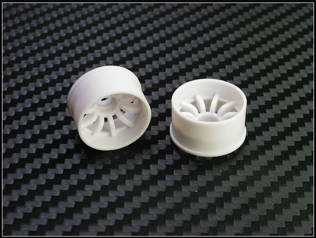 PN Racing Mini-Z 2WD Machine Cut 10-Spoke Rear Wheel R2 (White) #210WR2