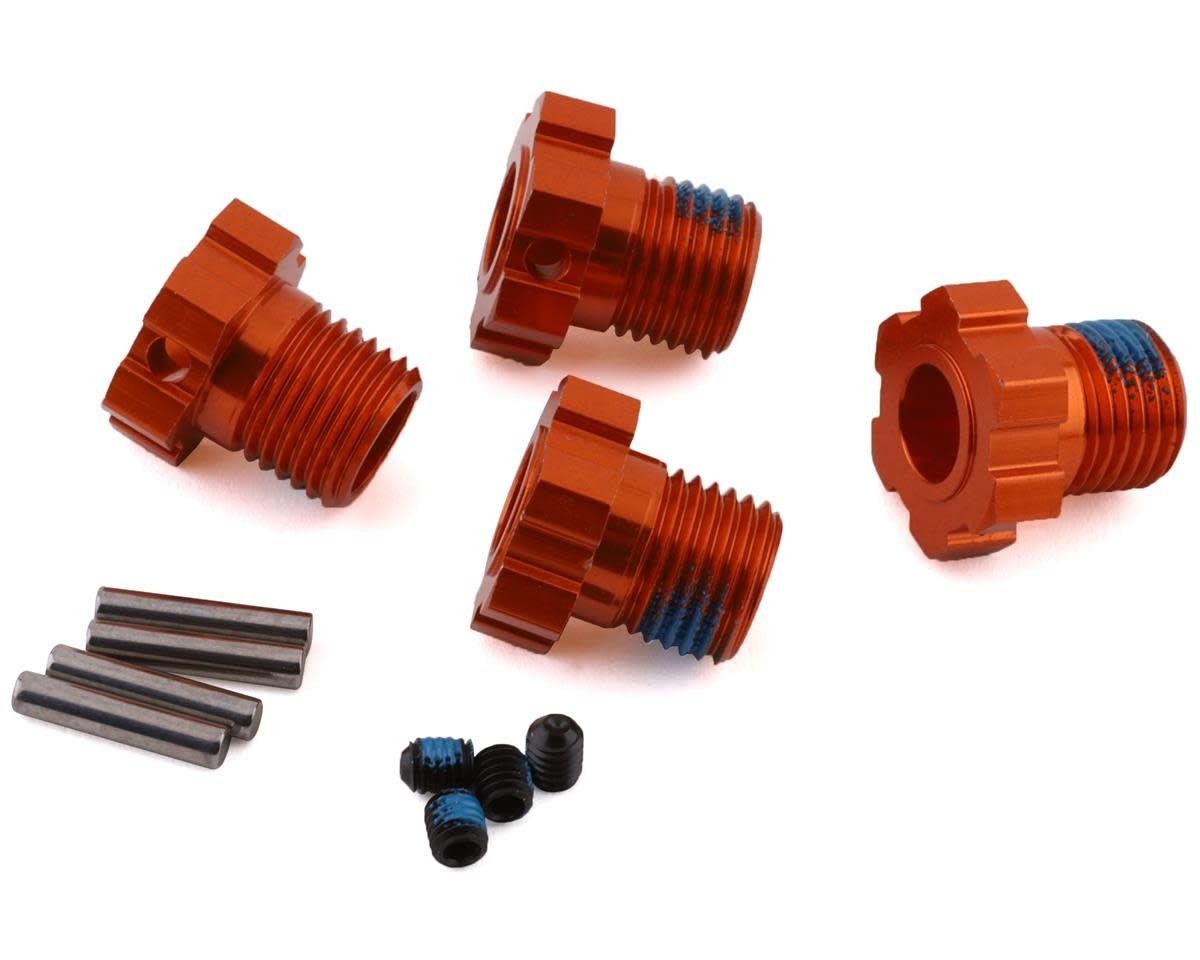 #8654A Traxxas 17mm Splined Wheel Hub Hex (Orange) (4)