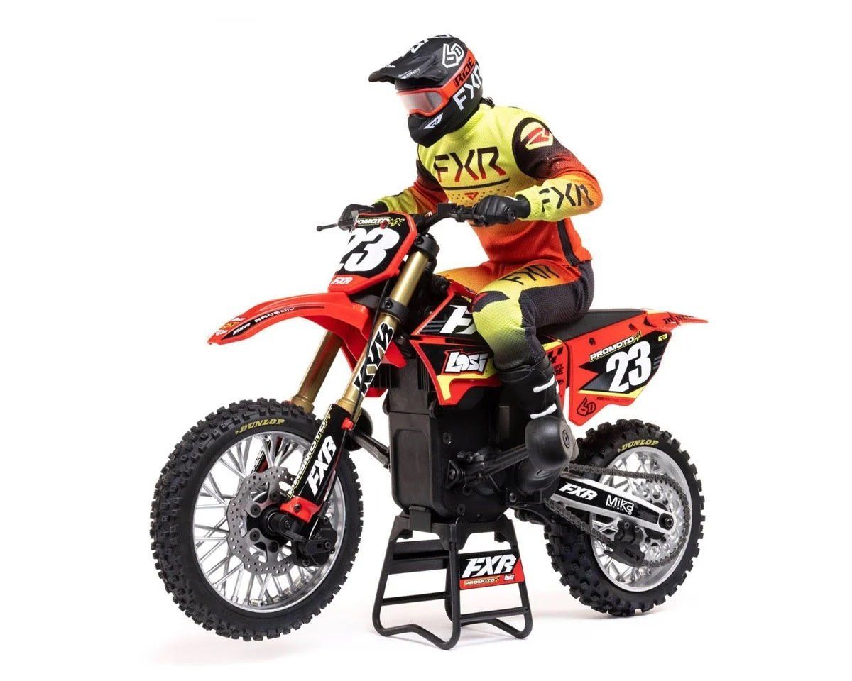 #LOS06000T1 Losi Promoto-MX RTR 1/4 Brushless Motorcycle (FXR) w/2.4GHz DX3PM Radio &amp; MS6X System