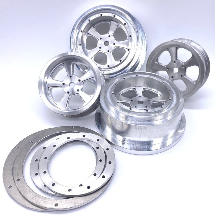 #REEFS92 Reefs RC OG MAG Beadlock Drag Wheels (4pcs) w/Rings &amp; Hardware