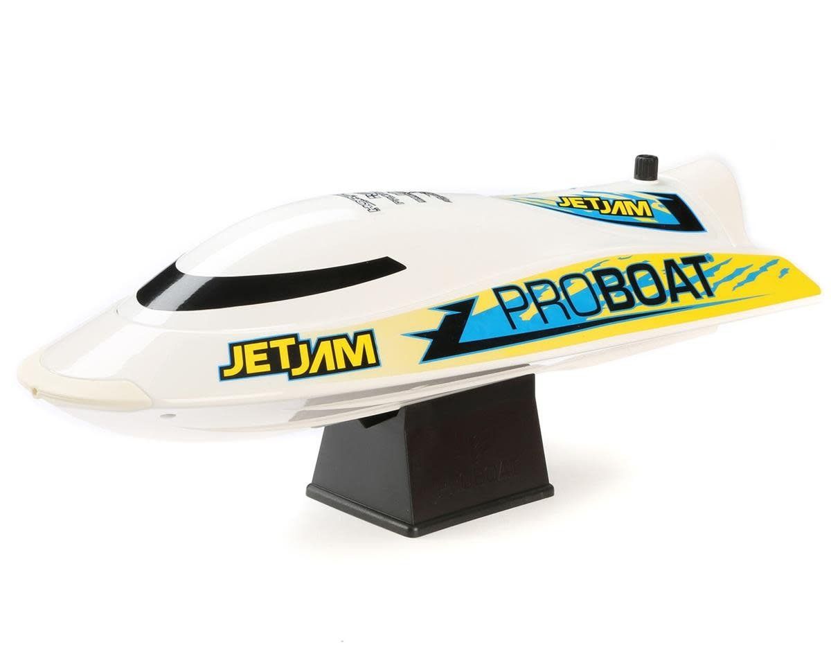 #PRB08031V2T2 Pro Boat Jet Jam V2 12" Self-Righting Brushed RTR Pool Race Boat (White) w/2.4GHz Radio, Battery &amp; Charger