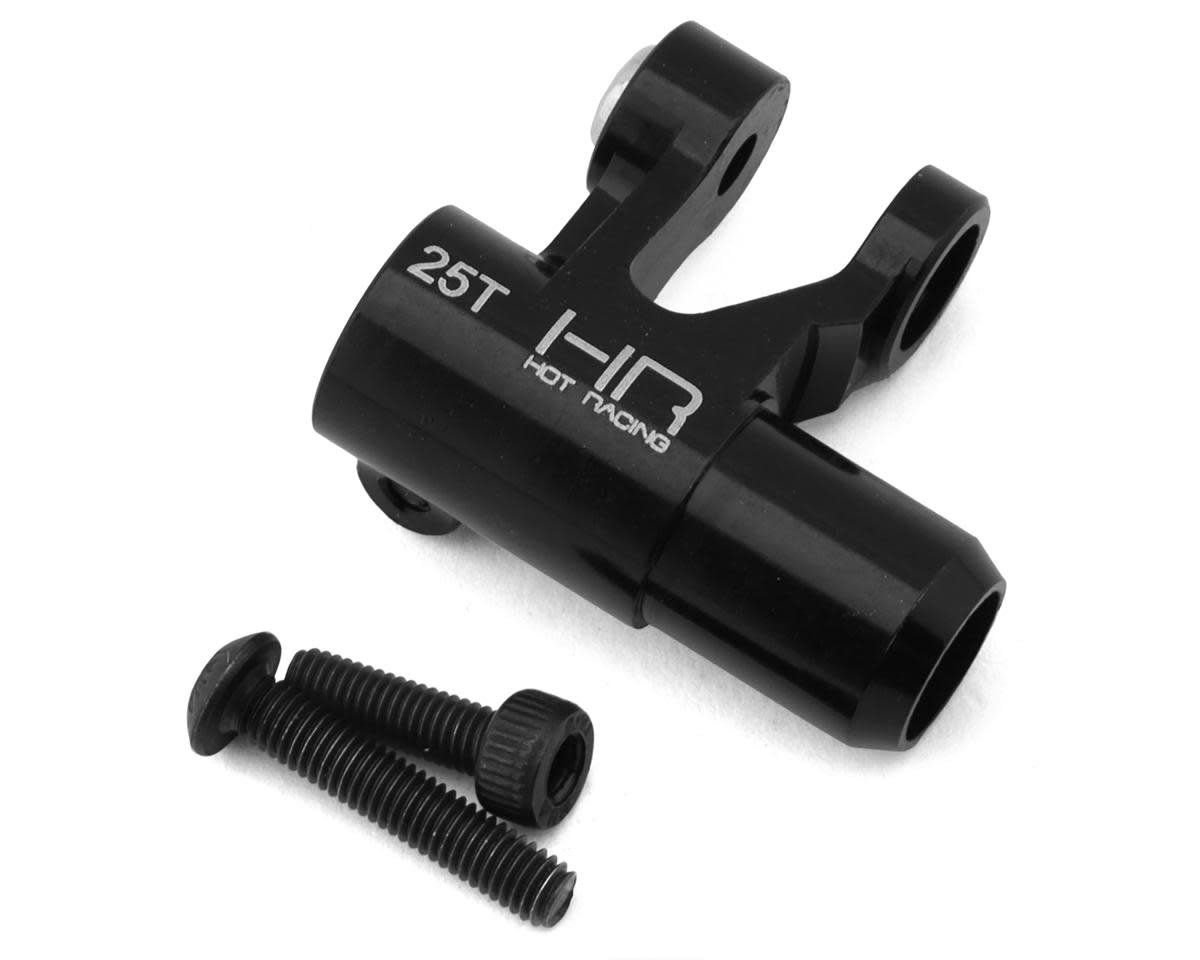 #XMX48SH25 Hot Racing Traxxas X-Maxx CNC-Machined Aluminum Clamp Servo Horn (Black) (25T) (Futaba/TRA/Savox/Orion/ProTek)