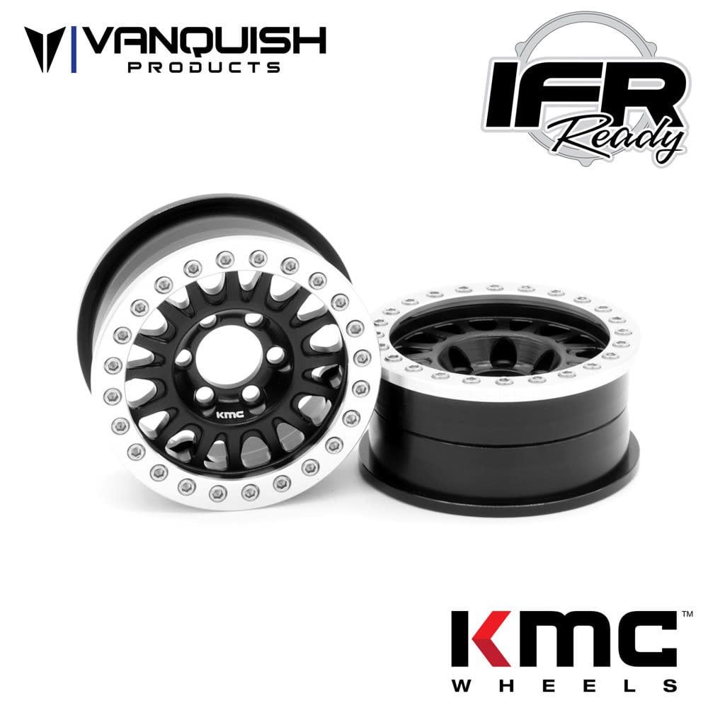 #VPS07801 Vanquish Products KMC 1.9" KM445 Impact (Black) Crawler Wheels