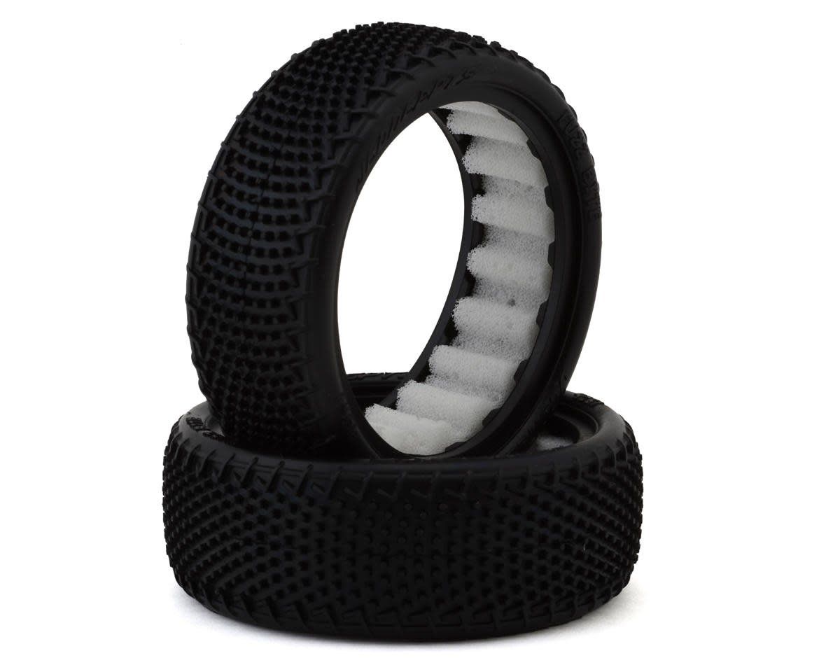 #4061-010 JConcepts Fuzz Bite Wide Carpet 2.2" 2WD Front Buggy Tires (2) (Pink)