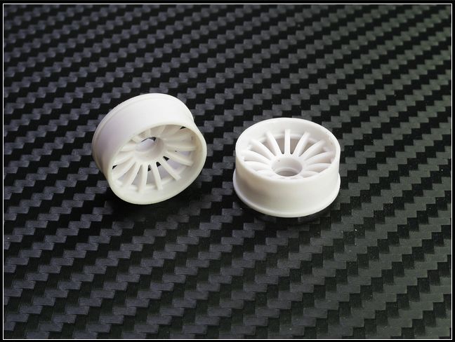 PN Racing Mini-Z 2WD Machine Cut 16-Spoke Front Wheel F2 (White) #216WF2