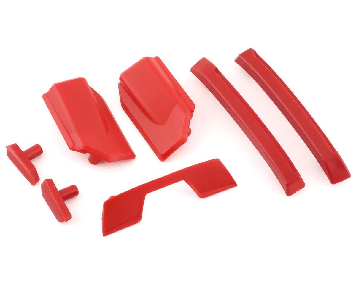 Traxxas Sledge Body Roof Skid Pads (Red) #9510R