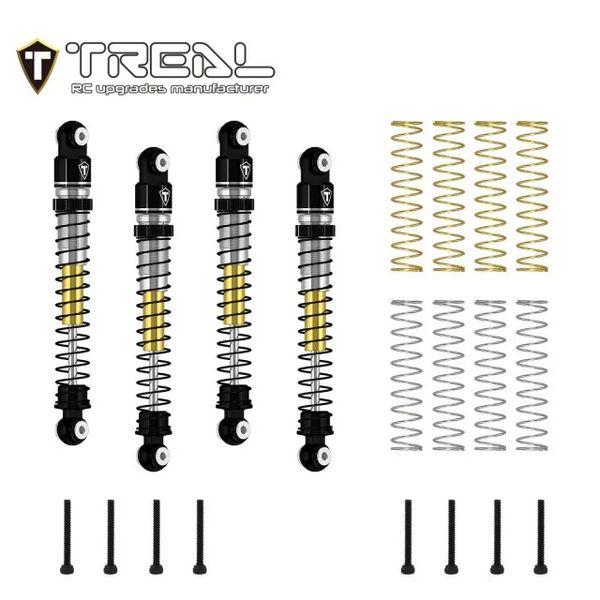 #X003SWBA1L TREAL AX24 Aluminum Threaded Shocks (53mm)