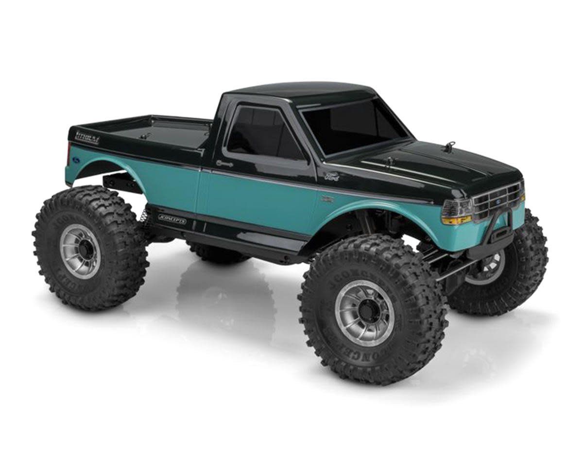#0450 JConcepts Tucked 1995 Ford F-150 Rock Crawler "Pre-Trimmed" Body (Clear) (12.3")