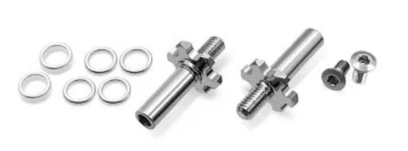 Klinik RC Team Associated B6.4/B6.4D Titanium 2mm Adjustable Front Axles #KRC-BFAXLE