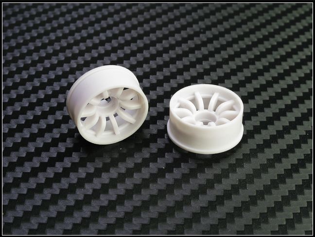 PN Racing Mini-Z 2WD Machine Cut 10-Spoke Front Wheel F2 White #210WF2