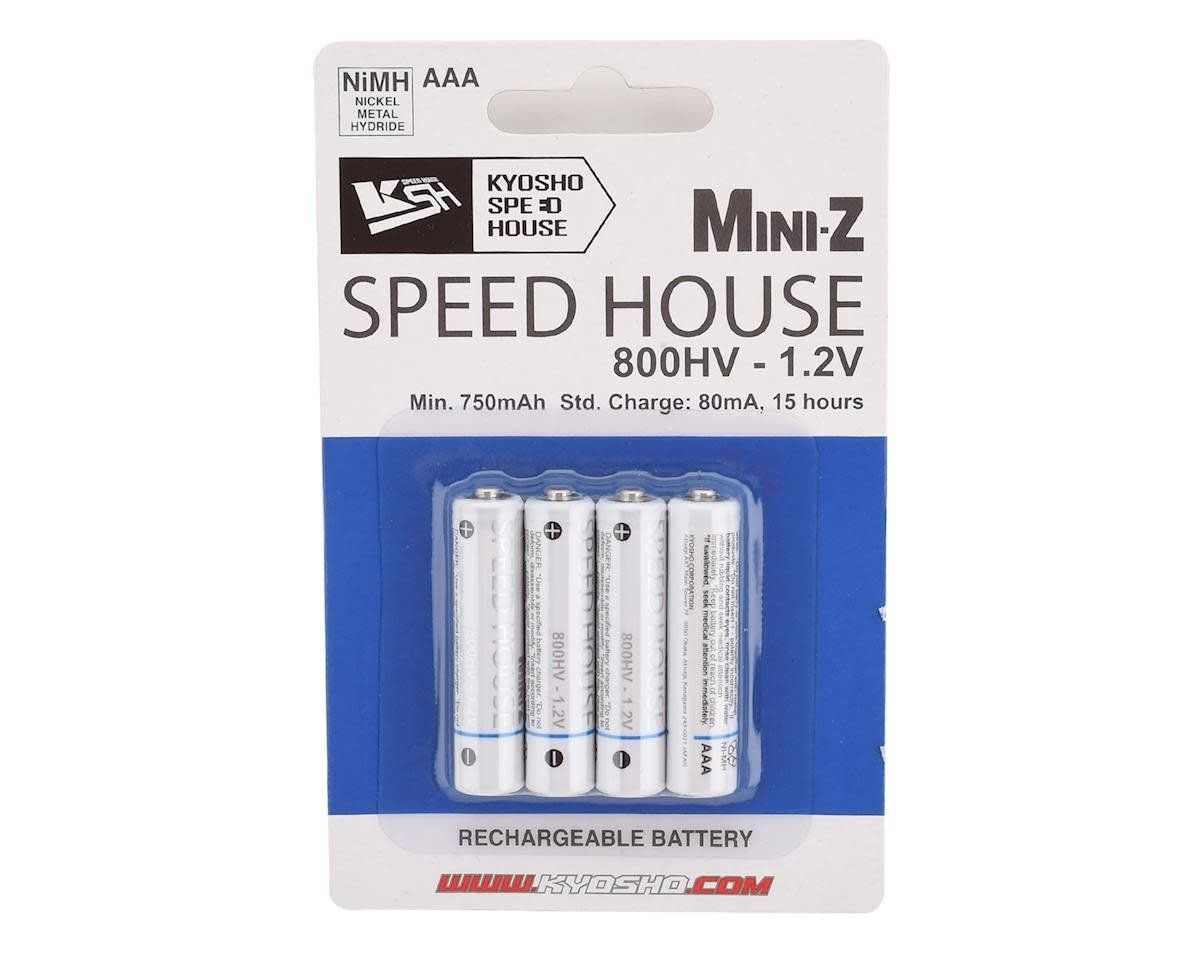 #71998B  Kyosho Speed House Mini-Z AAA NiMh Batteries (800HV) (4)