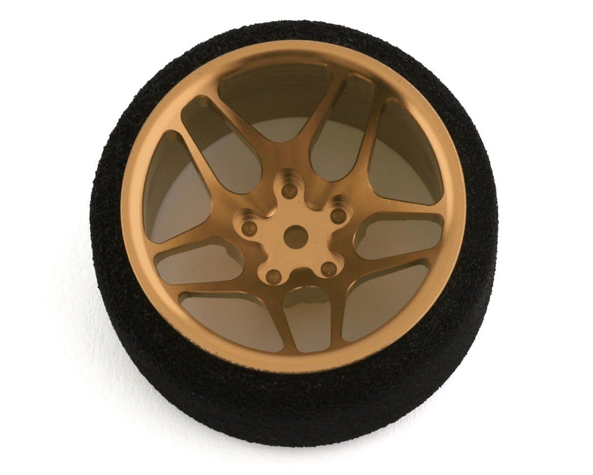 R-Design Sanwa M12/Flysky NB4 10-Spoke Ultrawide Steering Wheel (Gold) #RDD7219