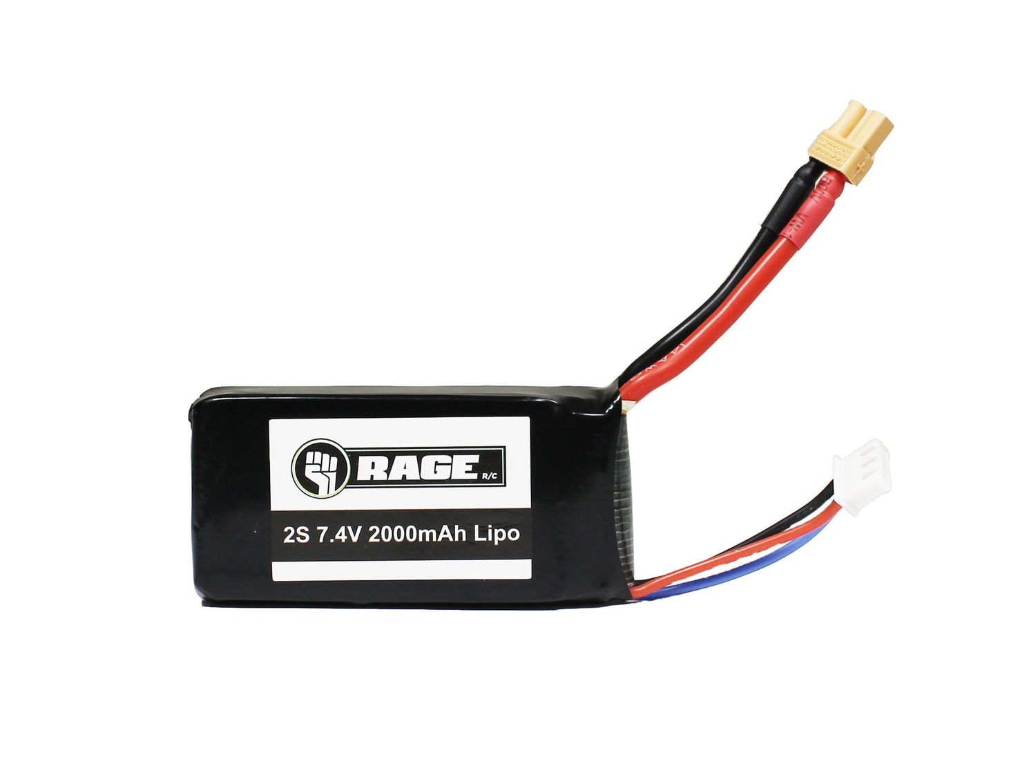 Rage RC 2S 7.4V 2000mAh Lipo Battery #RGR4212