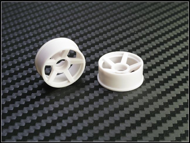 PN Racing Mini-Z 2WD Machine Cut 5 Spoke Front Wheel F0 White #205WF0