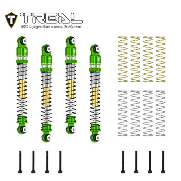 #X003SX4LMZ TREAL AX24 Aluminum Threaded Shocks (53mm) (Green)