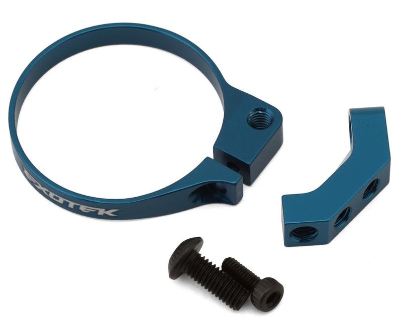 Exotek 24mm Motor Aluminum Mini Fan Mount (Blue) #2161BLU