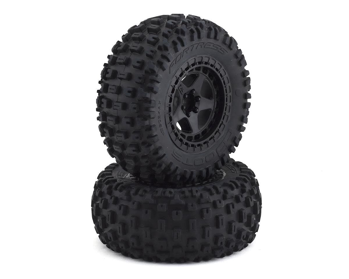 #ARAC9630 Arrma dBooots Pre-Mounted Fortress SC Tire Set (Black) (2) (AR550042)