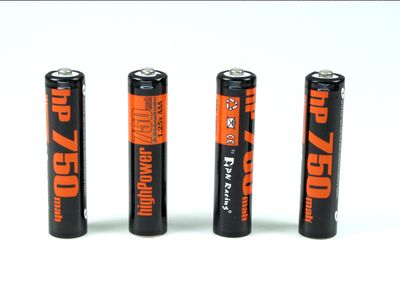 PN Racing High Power 750mAh NiMH Rechargeable AAA Battery (4pcs) #HP750