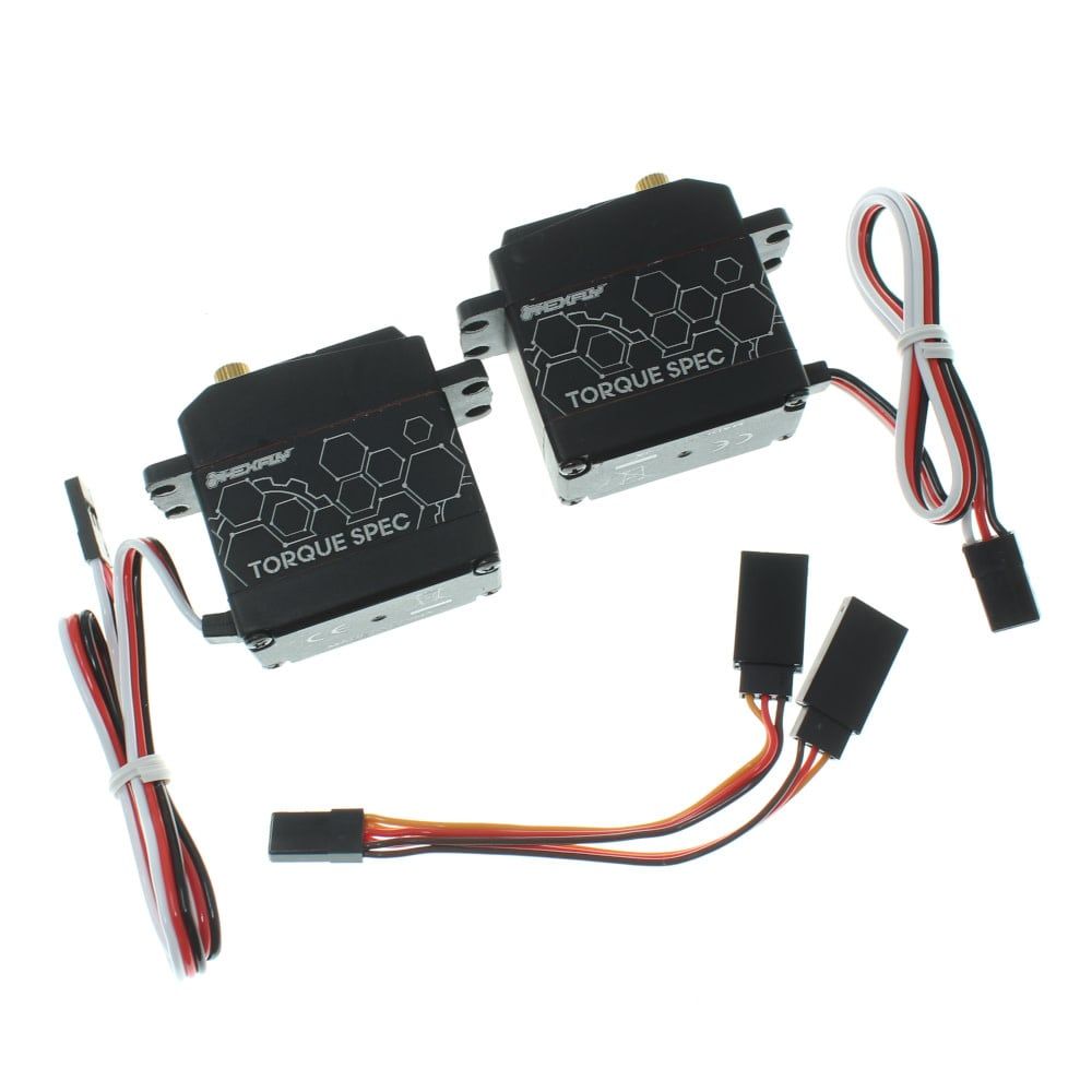#RER23393 RedCat Racing Hexfly Torque Spec Servo (2pk) w/Y-Harness