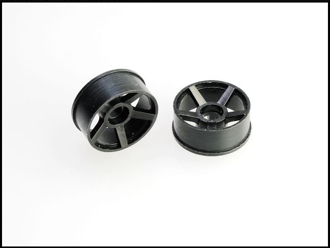 PN Racing Mini-Z 2WD Machine Cut 5-Spoke Front Wheel F0 Black #205BF0