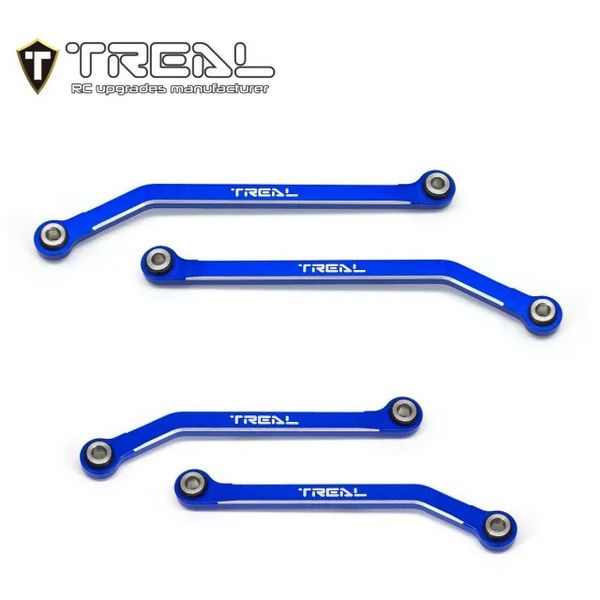 #X003Q5LLLT Treal Hobby TRX-4M Aluminum High Clearance Lower Links (Blue) (4)