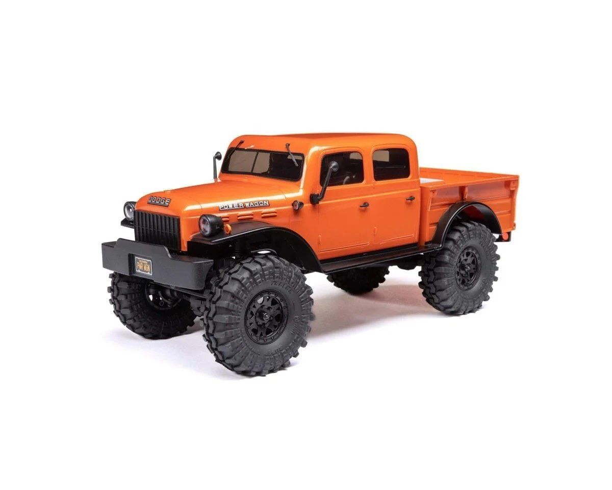 #AXI00007T1 Axial SCX24 40's 4-Door Dodge Power Wagon 1/24 4WD RTR Scale Mini Crawler (Orange) w/2.4GHz Radio