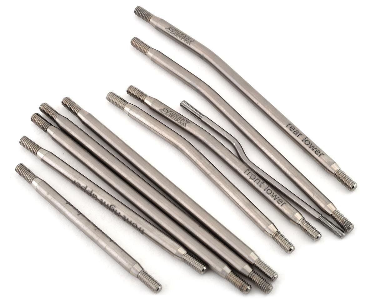 #SAMSCX3-5025FLS  Samix SCX10 III 313mm High Clearance Titanium Link Kit (10)