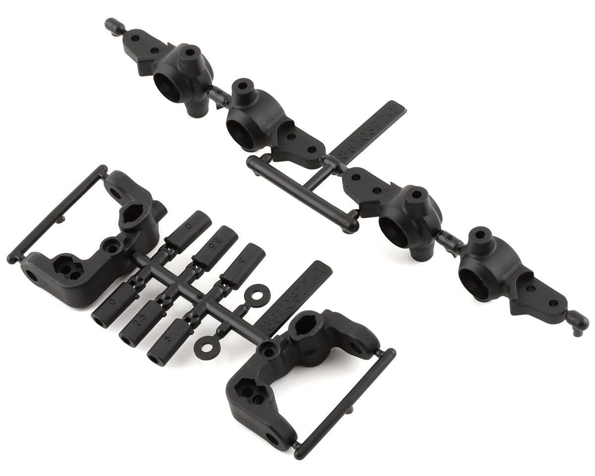 Team Associated RC10B6.4 -1mm Scrub Caster &amp; Steering Blocks #91901