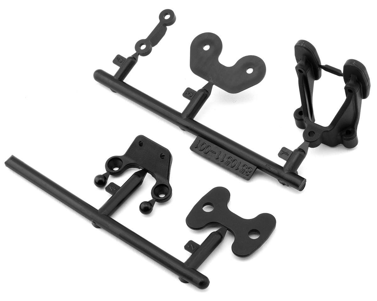 #92417 Team Associated RC10B7 Rear Wing &amp; Body Mounts Set