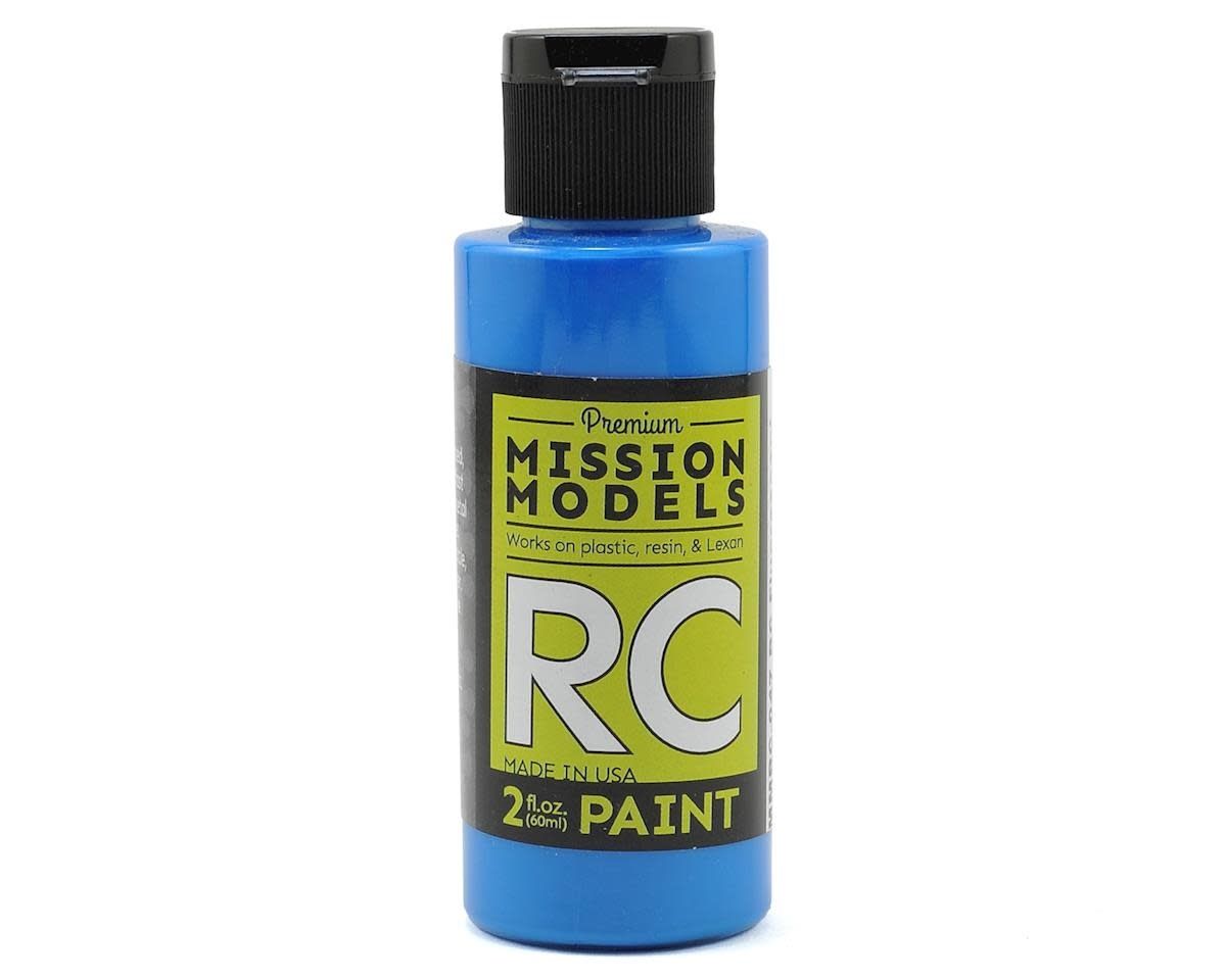 Mission Models Fluorescent Racing Blue Acrylic Lexan Body Paint (2oz) #MMRC-047