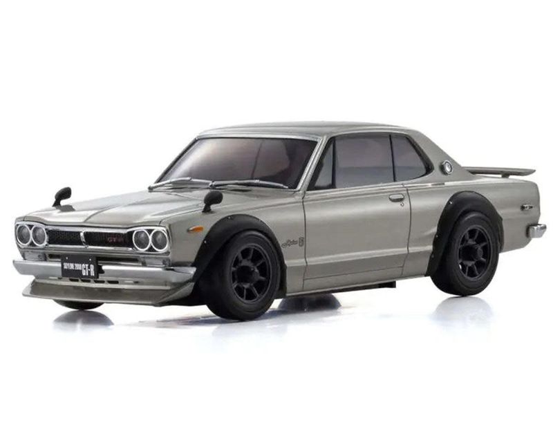 Kyosho MA-020 AWD Mini-Z Sports ReadySet w/Nissan Skyline 2000GT-R (KPGC10) Body (Silver) &amp; 2.4GHz Radio #32636S