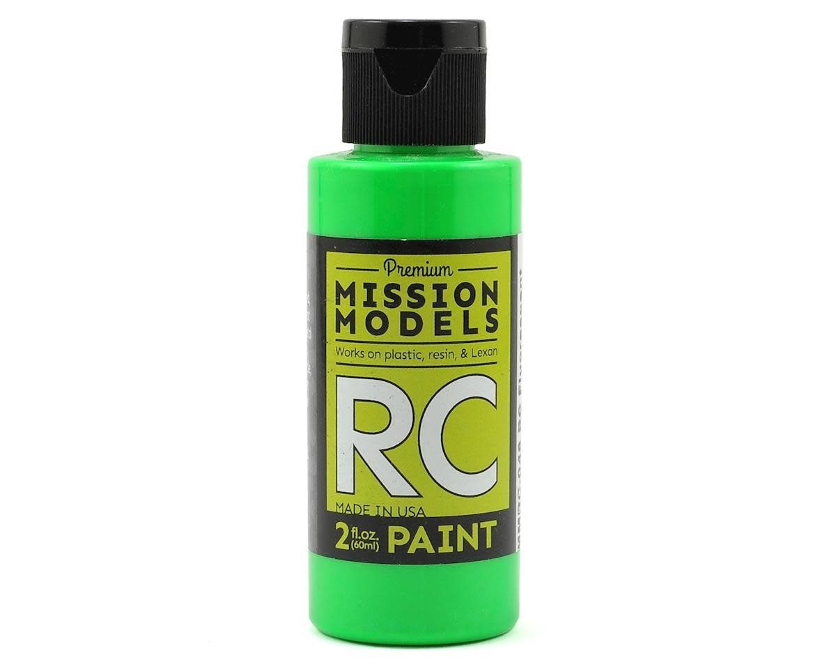 Mission Models Flourescent Racing Green Acrylic Lexan Body Paint (2oz) #MMRC-048
