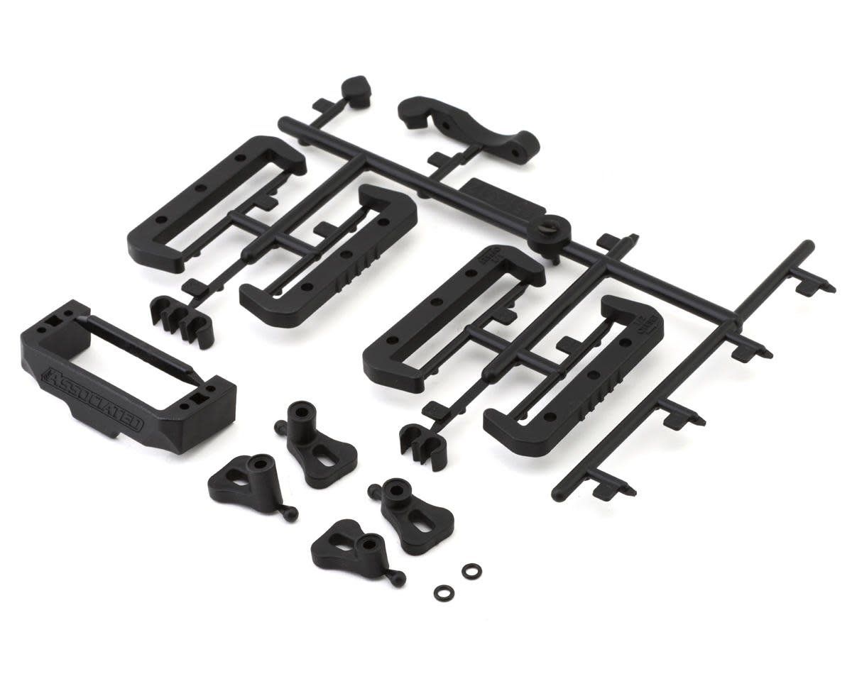 #92418 Team Associated RC10B7 Battery, Fan &amp; Servo Mounts Set