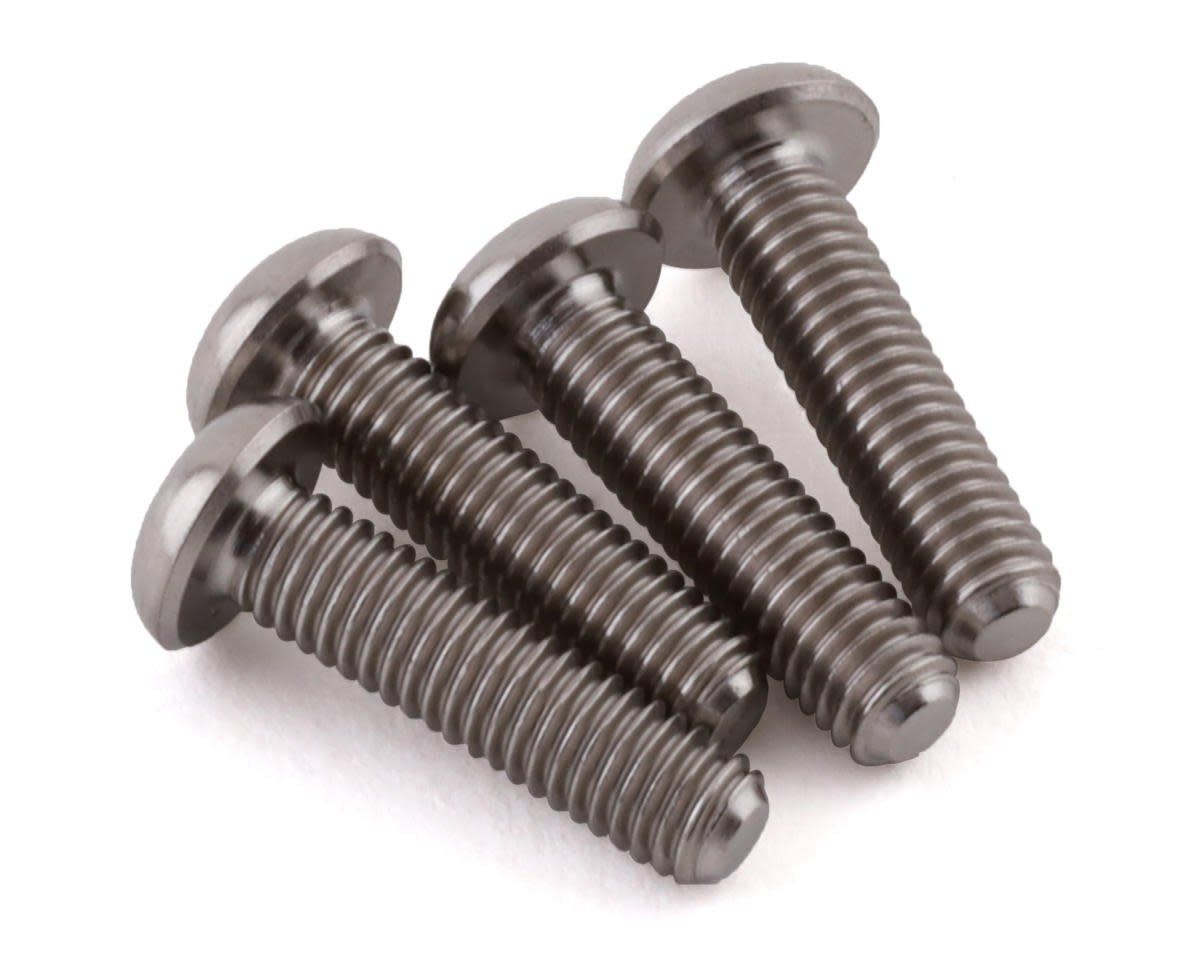 #PTK-T-5083 ProTek RC 3x10mm "Grade 5" Titanium Button Head Hex Screw (4)